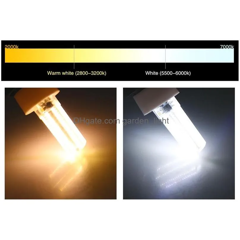 dimmable led lights smd 3014 led bulb g4 g8 g9 e11 e12 14 e17 crystal silicone spotlight bulbs 110v 220v 64 152 leds