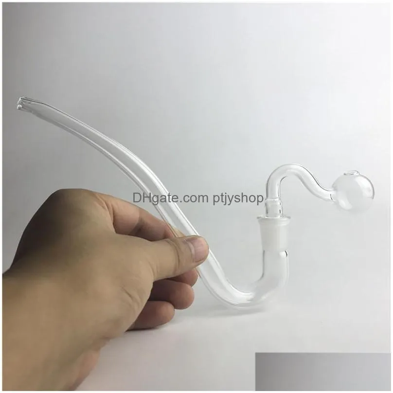 glass oil burner pipe with 14mm male oil burner 14mm female jhook adapter straw tube for hand smoking pipes