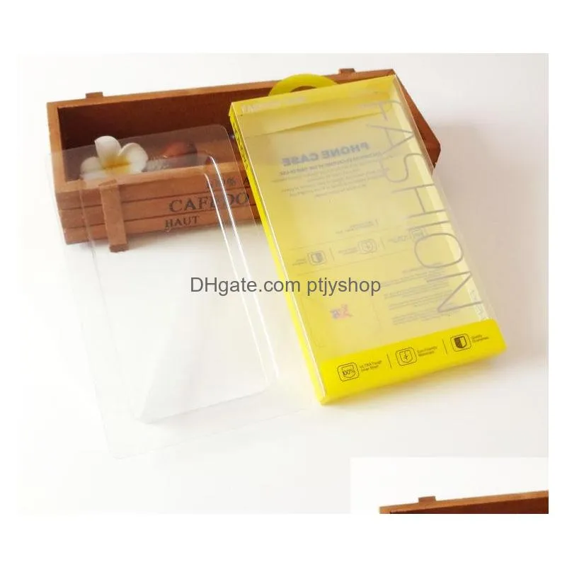 for iphone leather case leather cover retail pvc plastic packaging packing bag black yellow 7 for 7