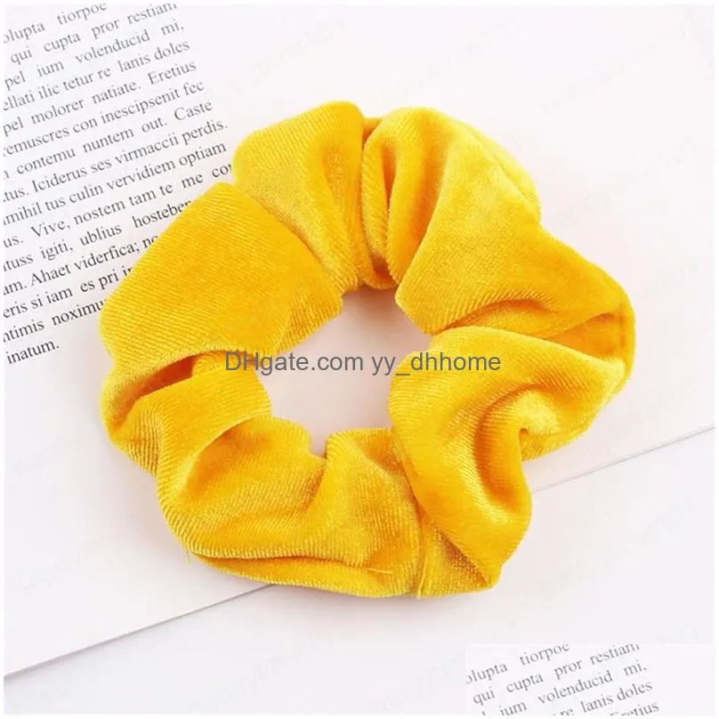 velvet scrunchie women girls elastic hair rubber bands accessories gum for women tie hair ring rope ponytail holder headdress