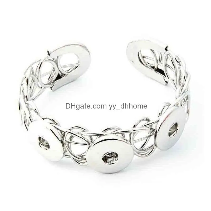 noosa metal snap button charm bracelet interchangeable jewelry ginger snaps jewelry fashion diy jewelry for women