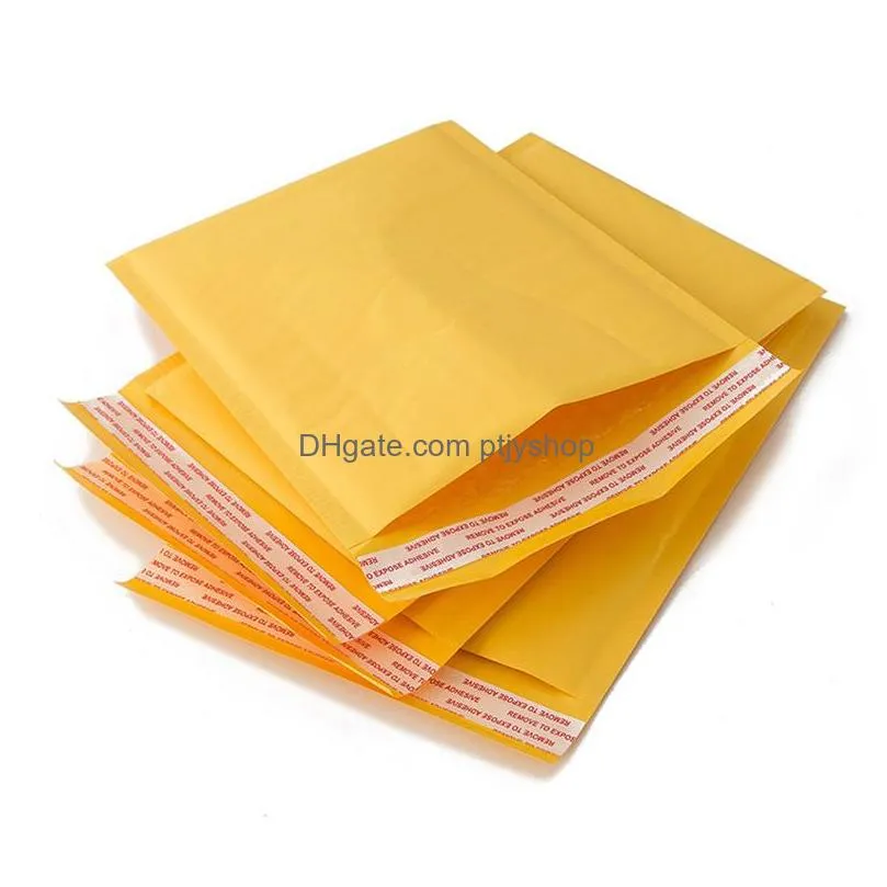 11x13 cm yellow cowhide bubbles bags shockproof waterproof high quality selfadhesive melt adhesive packing bag wholesale price