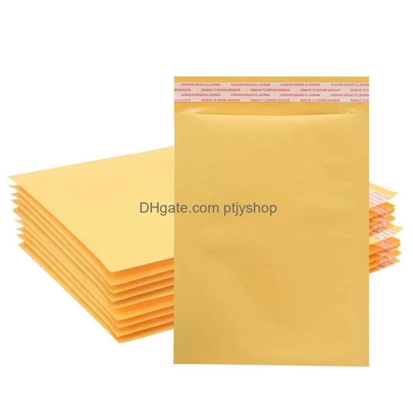 11x13 cm yellow cowhide bubbles bags shockproof waterproof high quality selfadhesive melt adhesive packing bag wholesale price