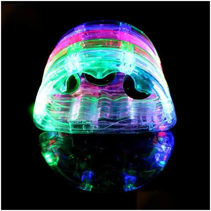 led flashing tambourine rattle hand bell kids light up luminous toy ktv bar decoration glow led lights party supplies