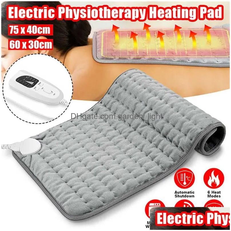 110v240v electric heating pad blanket timer physiotherapy heating pads for shoulder neck back spine leg pain relief winter warm