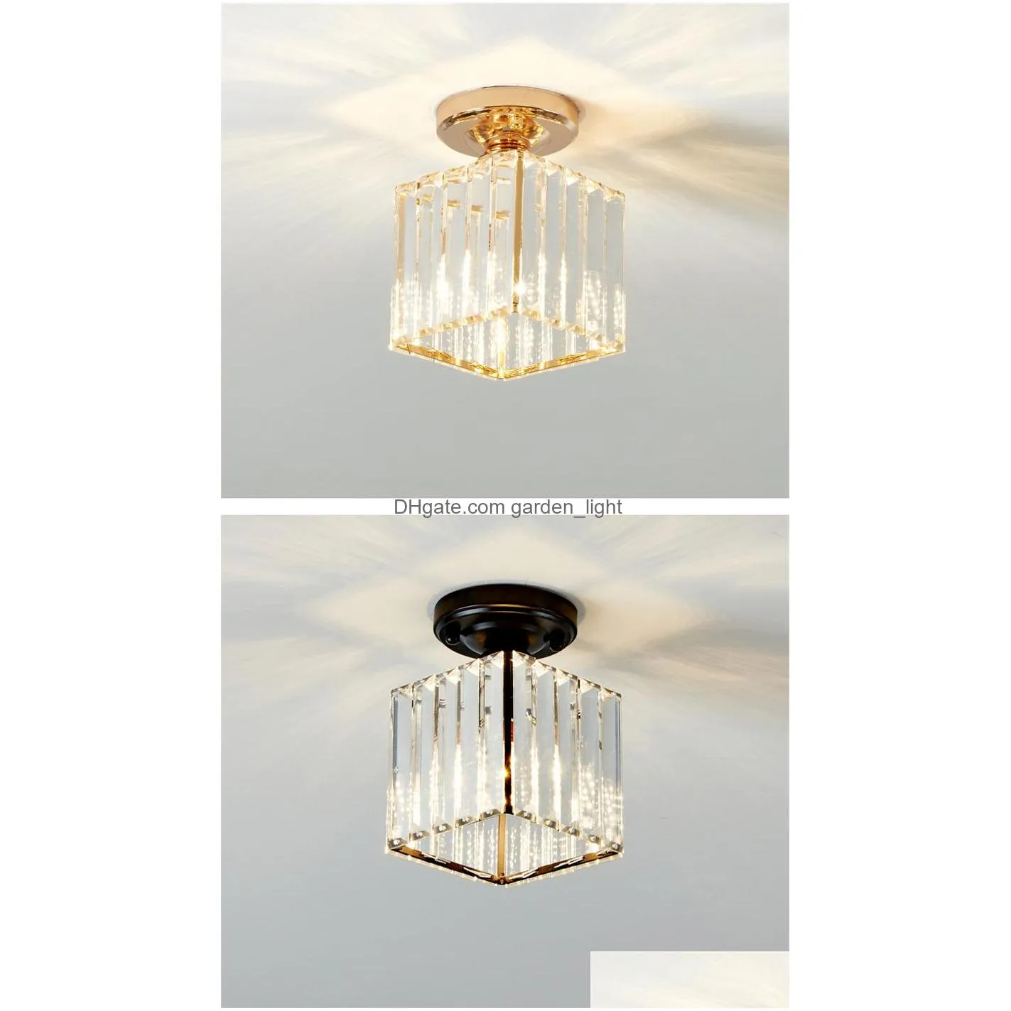 crystal led ceiling light e27 85265v modern crystal lamp for hallway corridor asile light chandeliers ceiling light