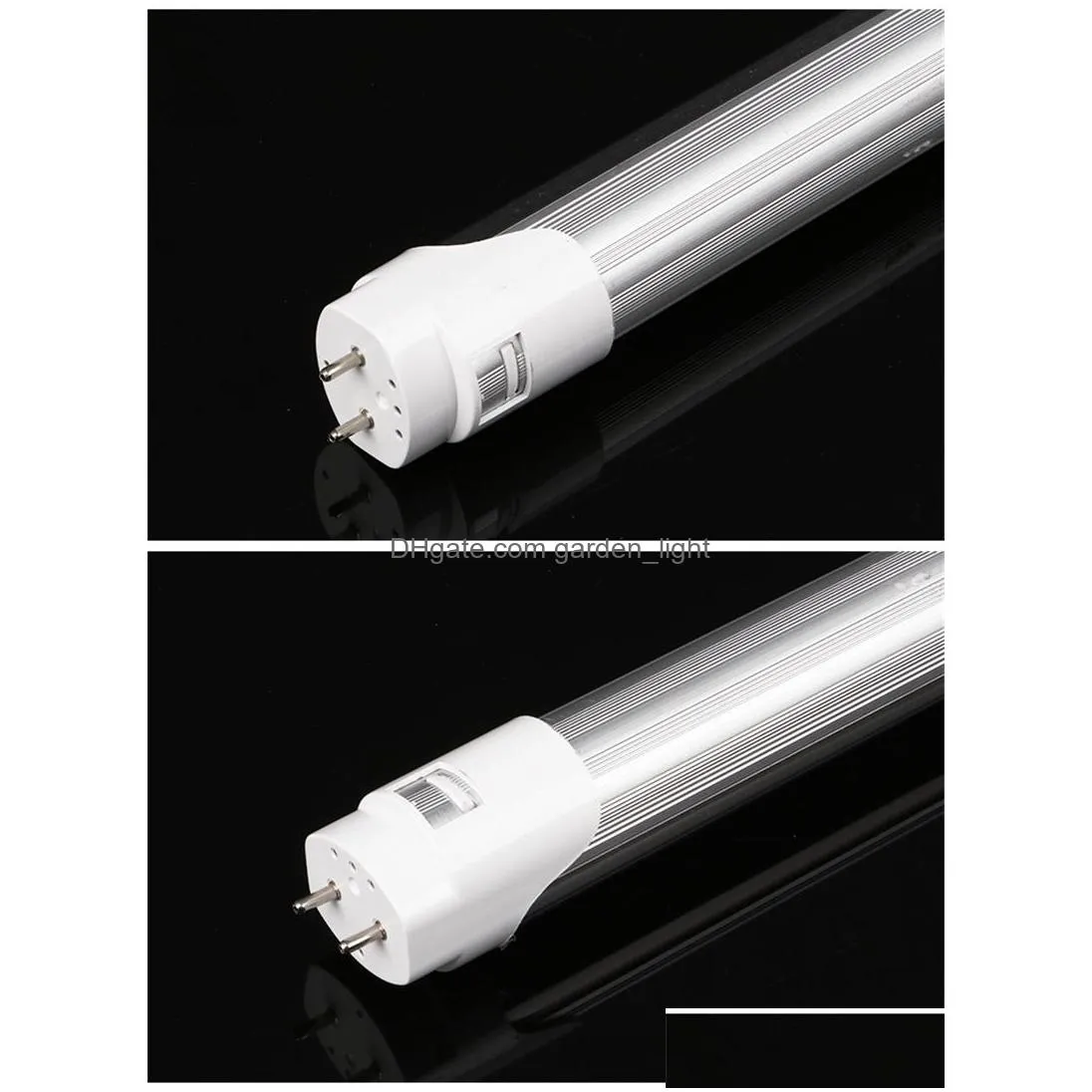 led tube 2ft 3ft 4ft t8 led tube light high super bright 11w 14w 18w led fluorescent bulbs ac85265v