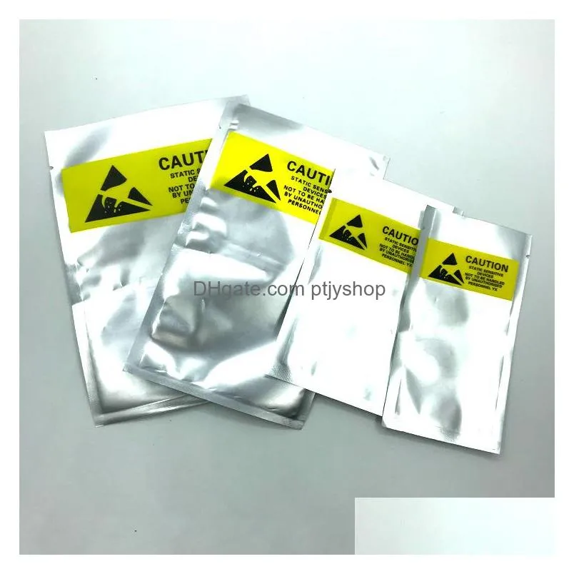 plastic package bags packing bag open top anti static shielding esd antistatic packaging pouch