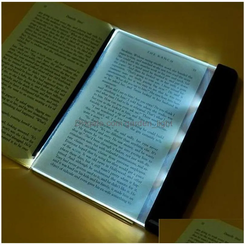 flat plate led book light reading indoor lighting portable travel panel dormitory desk lamp eye for students bedroom