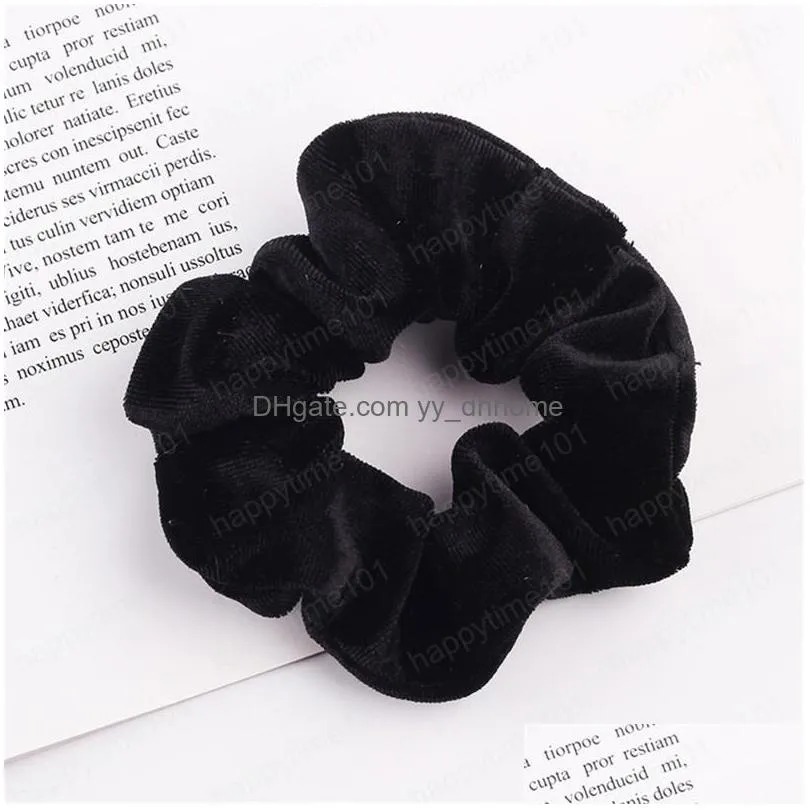 velvet scrunchie women girls elastic hair rubber bands accessories gum for women tie hair ring rope ponytail holder headdress