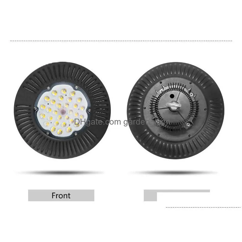 led high bay light 50w 100w 150w 200w ufo 6000k 20000lm ip65 ac85265v leds flood lights aluminium mining highbay lamp