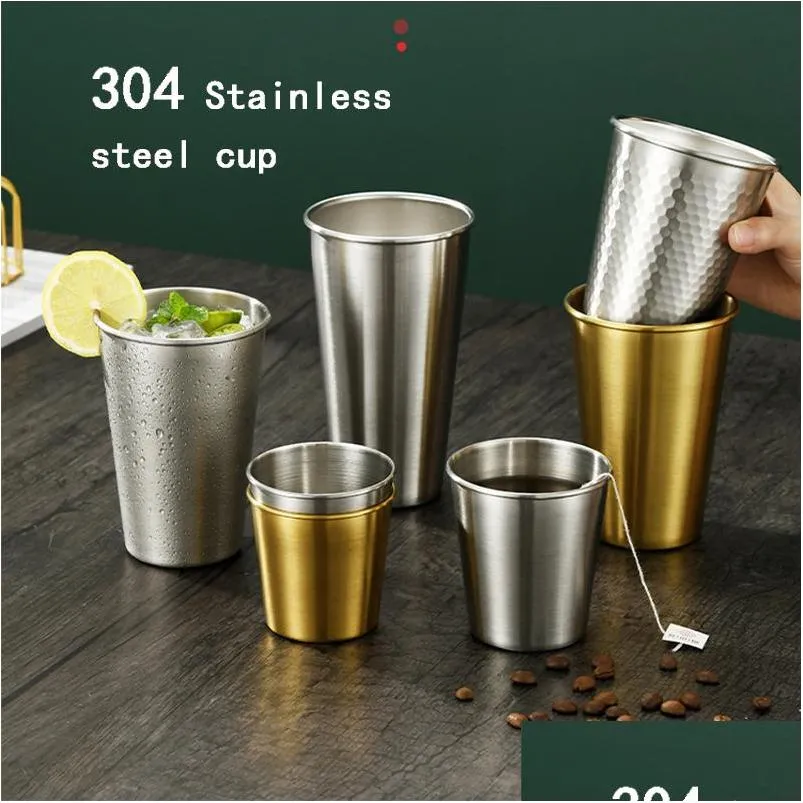 stainless steel mugs wine glasses straight 10oz 12oz 14oz 17oz 23oz 304 vacuum travel cup tumbler mug lid car tumblers cups