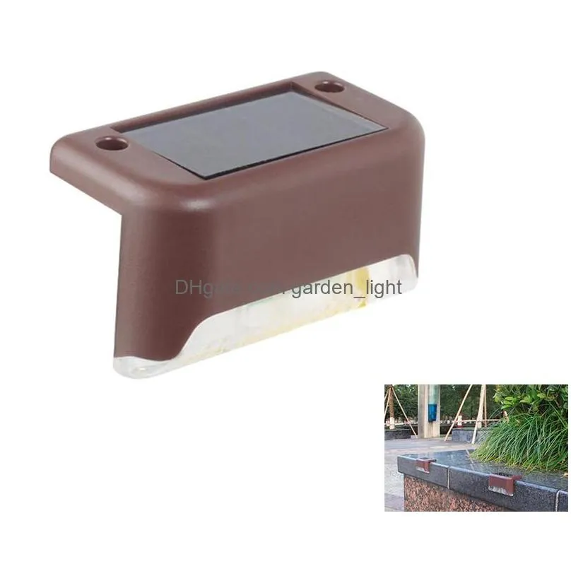 solar deck lights 1leds outdoor waterproof step wall lamps rechargeable nimh battery energyefficient driveway fence lighting