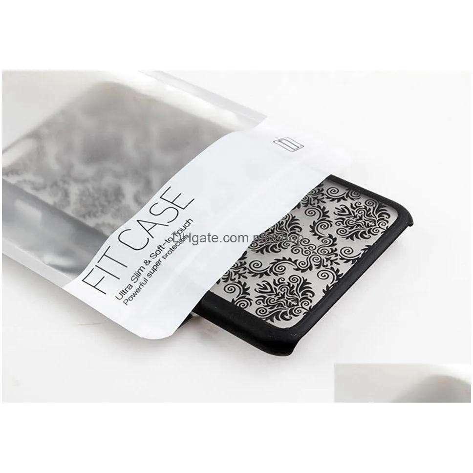 for iphone packaging box packing bag cell phone case zipper retail package clear opp zip lock plastic 7 8 plus 6s x xs max xr
