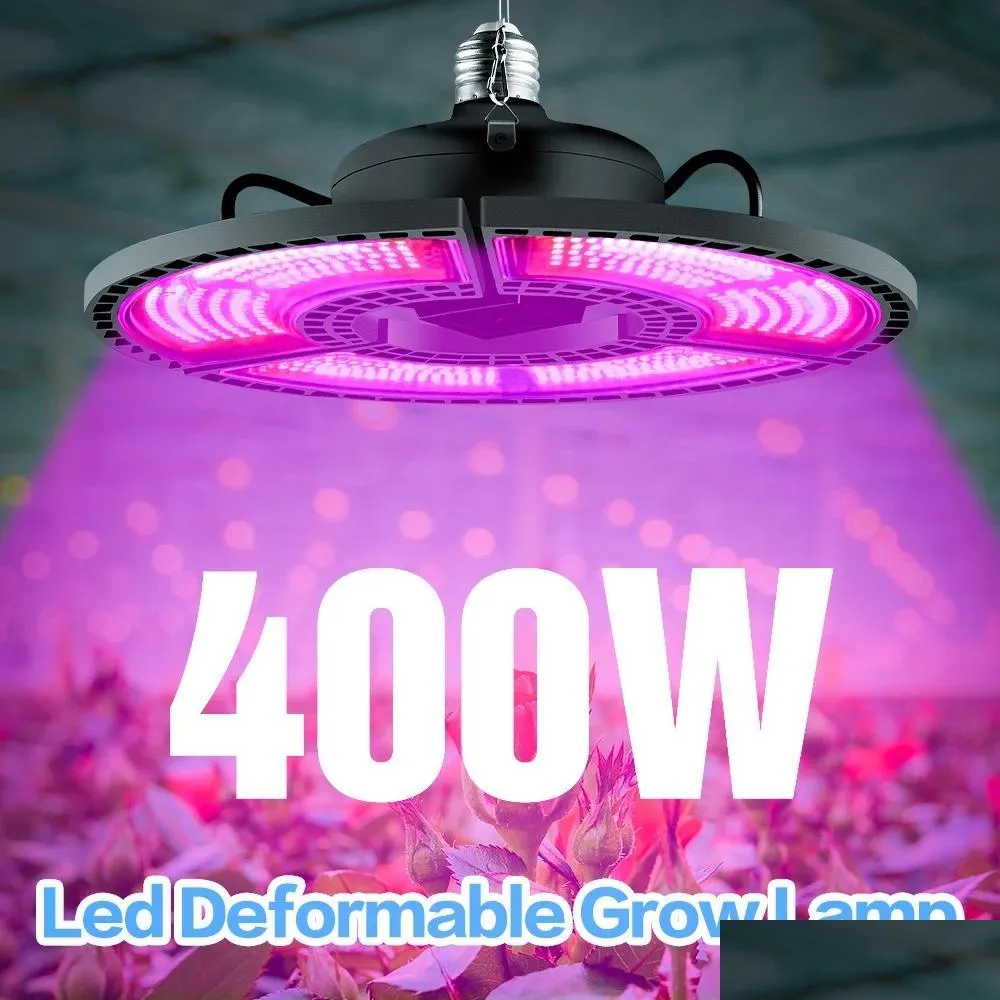 e27 grow light 100w 200w 300w 400w high brightness led lights ac85265v deformable lamp for plants indoor hydroponics tent