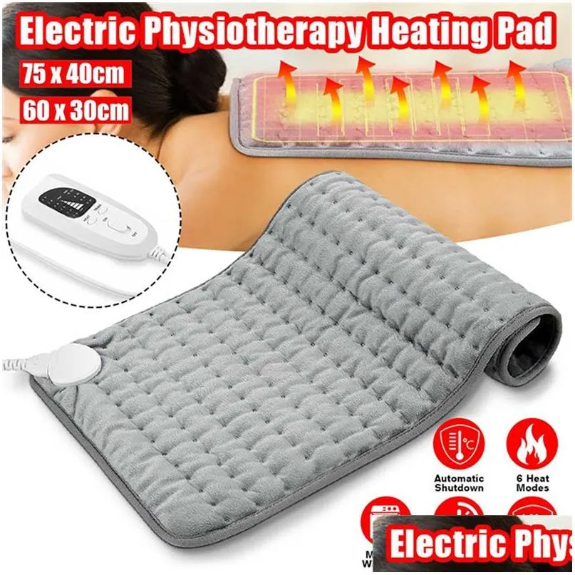 110v240v electric heating pad blanket timer physiotherapy heating pads for shoulder neck back spine leg pain relief winter warm