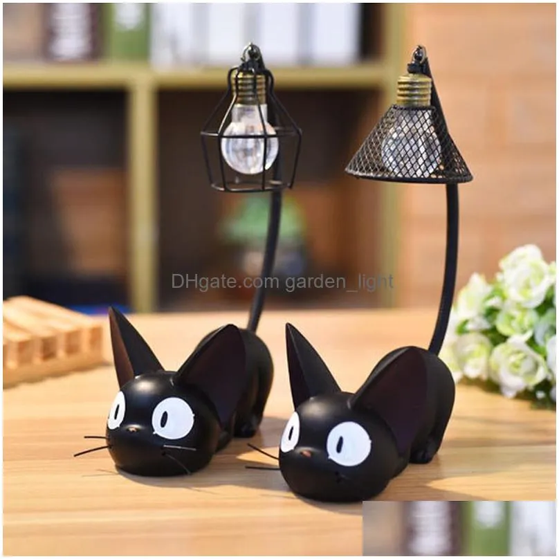 luminaria led lights magic cartoon cat animal night light baby nursery table lamp for baby kid birthday gift home decoration