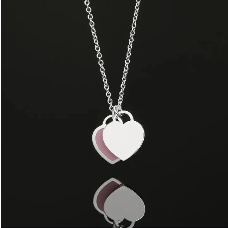 luxury brand necklace tif heart pendant women 925 sterlling silver designer design halter jewelry valentines day gift original