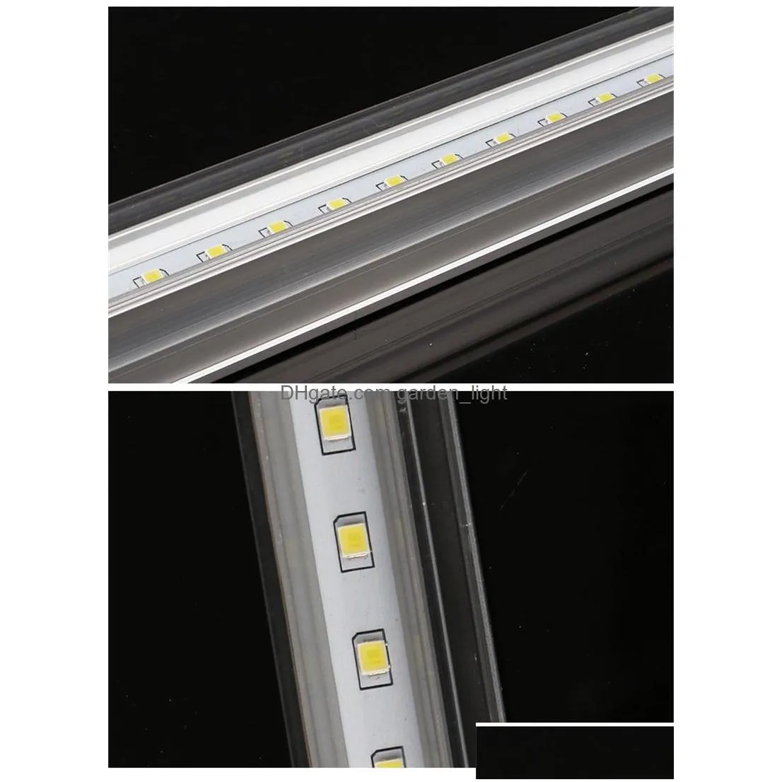 t5 integrated tube 2ft 3ft 10w 14w led lights ac85265v smd 2835 leds fluorescent light tubes transparent cover milky cover