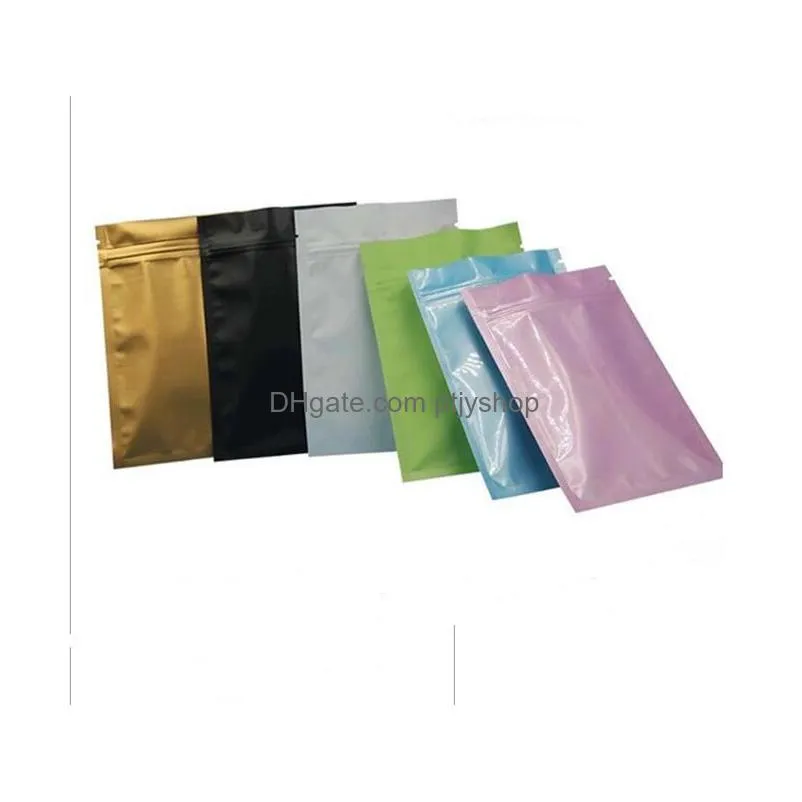 remark color when order white black matte pack bag resealable zip mylar bag food storage aluminum foil bags plastic packing bag smell proof