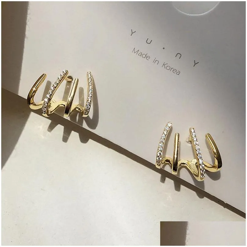 korean elegant cute rhinestone butterfly stud earrings for women girls fashion metal chain jewelry gifts 119 d3