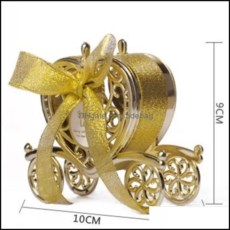 bardian love carriage wedding boxes metal color gift candy chocolate box plastics romantic party favors organizer 1 8bt e1