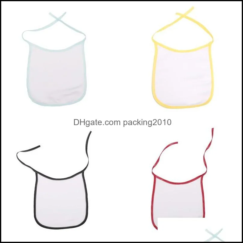 sublimation blank baby bib diy polyester heat transfer print babe saliva bibs eat drink anti dirt babies feeding tool 3 5ex