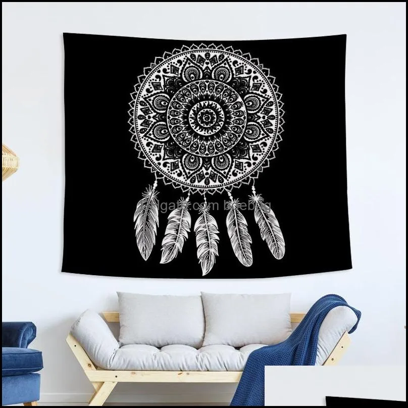 bohemia printing tapestry fabric art mandala beach towels eco friendly opp packages tapestries with high quality 19glb j1