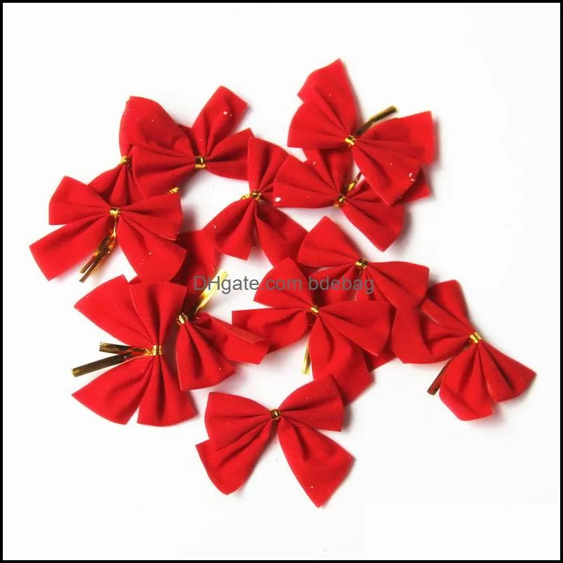 christmas supplies red bow eco friendly cloth festival decorate trumpet gift christmas tree ornament christmas rattan wreath 0 8sj k1