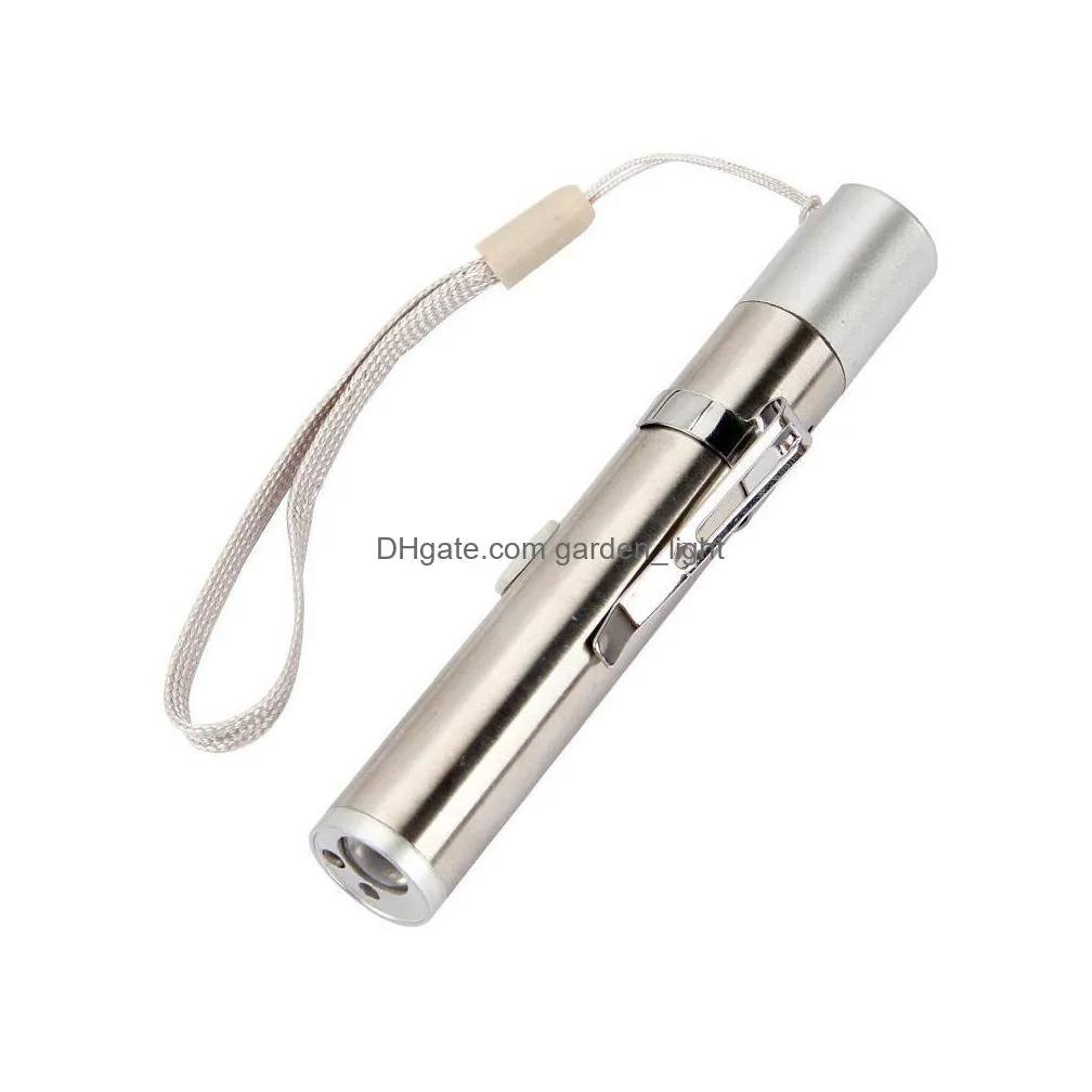 brelon led rechargeable flashlight uv add ir add illuminated pen light 3 function mini medical pen holder flashlight