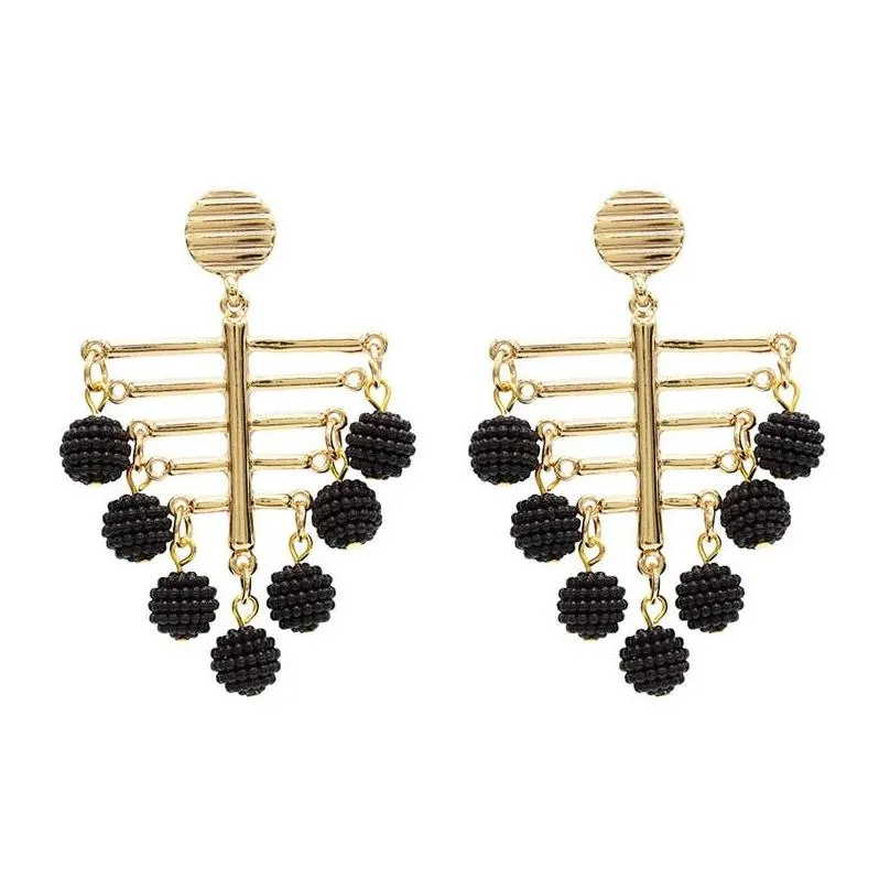  style fashion dangle earring personality exaggeration joker trend rice ball drop earrings pendant women jewelry gif c3