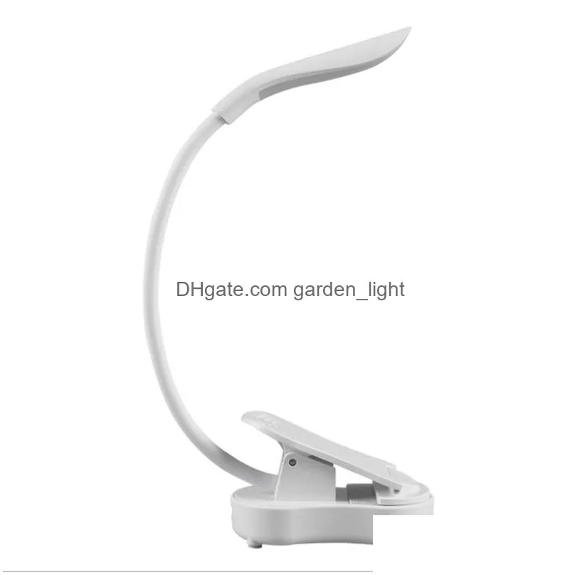 rechargeable reading light led book light usb flexible book lamp touch dimmer clip table desk lamp protect eye portable clip lamp