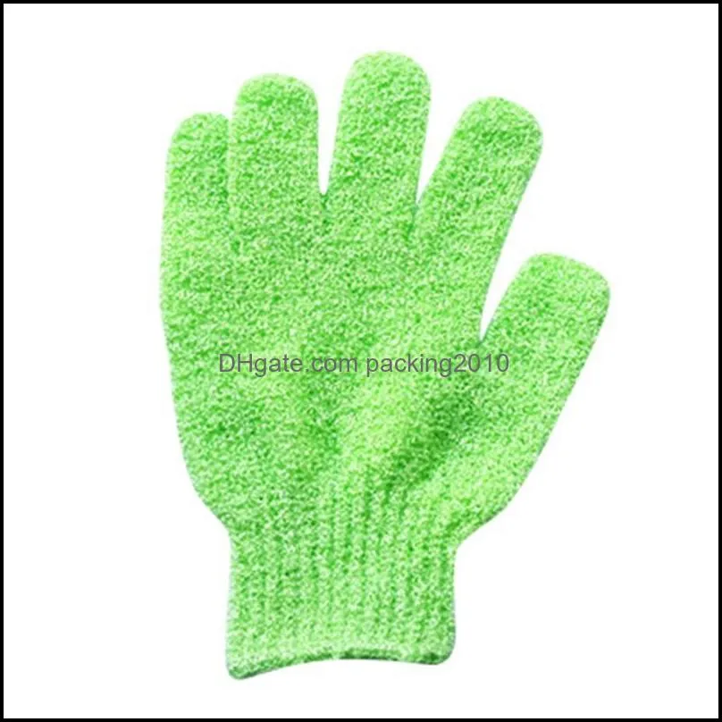 bath towel gloves five fingers rubbing glove washcloth polyester material frosted mittens towels cloth rub mud back body 0 55qq b2