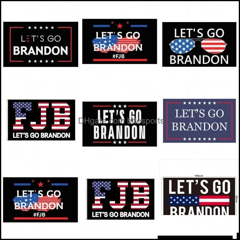 lets go brandon trump election flag double sided presidential flags 150x90cm wholesale 5207 q2