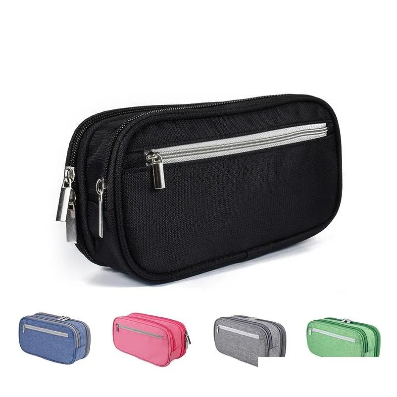 large capacity pencil case stationery boys girls gift pen bag box cases storage student school office supplies pouch cosmetic travel