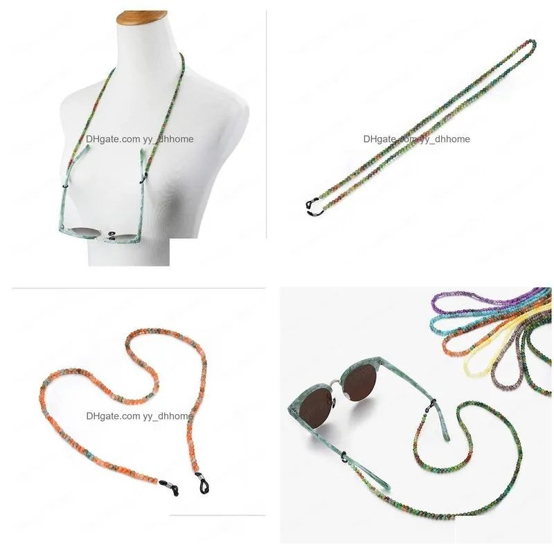 bohemia natural stone beads glasses chain fashion lanyard glasses strap sunglasses cords casual glasses accessories