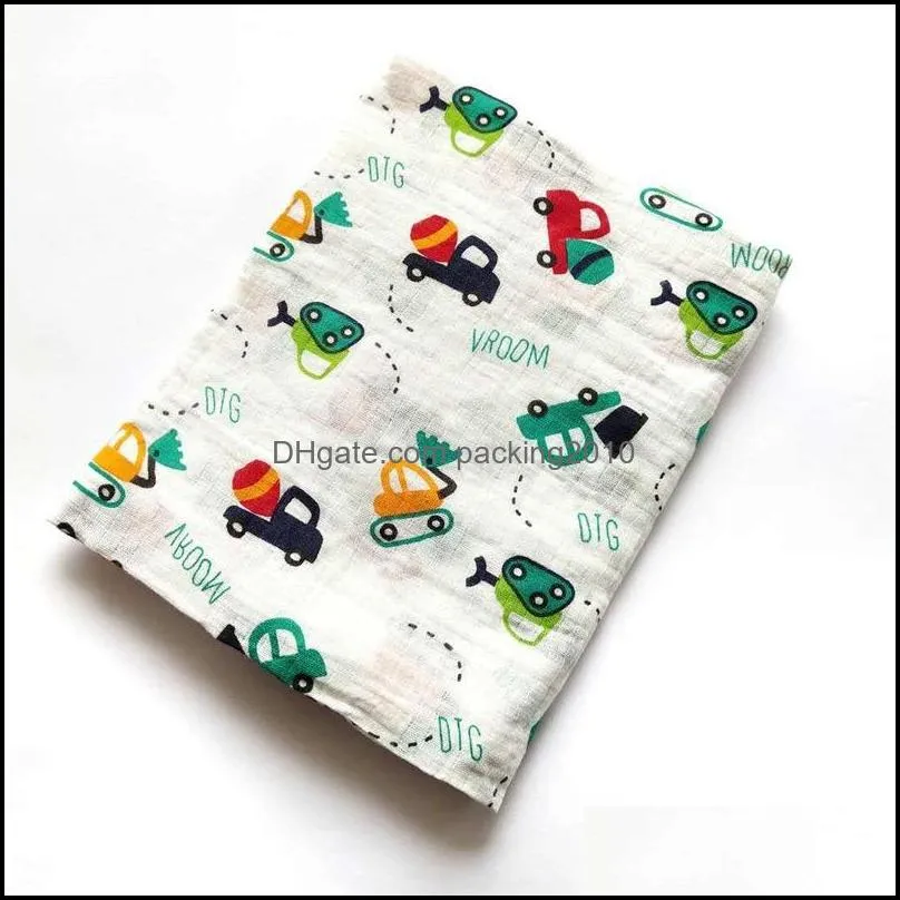 infant bath towel cartoon baby blankets swaddle wrap blanket bedding summer thin pure cotton doubledeck plain weave 5 5mm d2