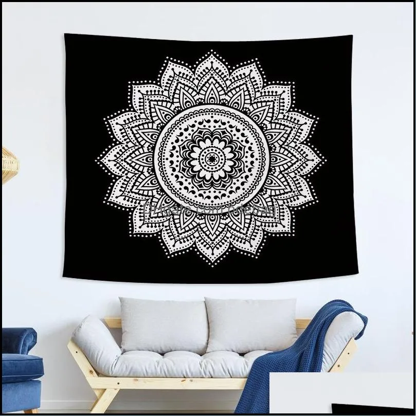 bohemia printing tapestry fabric art mandala beach towels eco friendly opp packages tapestries with high quality 19glb j1