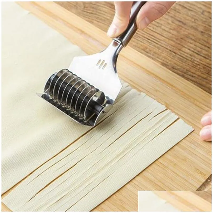 kitchen tools pressing machine nonslip manual noodle cutter dough cutting spaghetti maker roll crusher stainless steel kitchen gadgets 20220829