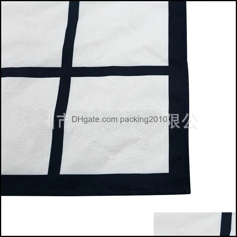  sublimation 9 plaid aprons sublimation blanks kitchen apron printing oil proof antifouling cotton linen 745 b3