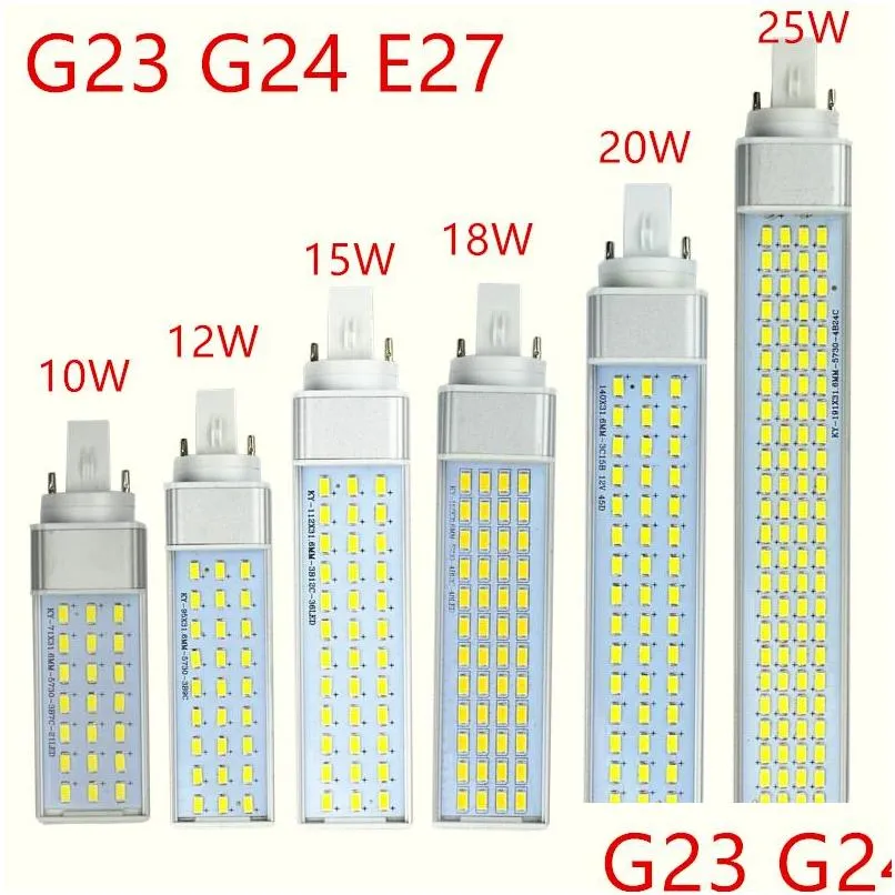 g23 g24 e27 led bulbs 10w 12w 15w 18w 20w 25w smd5730 led lights 85265v spotlight 180 degree horizontal plug light
