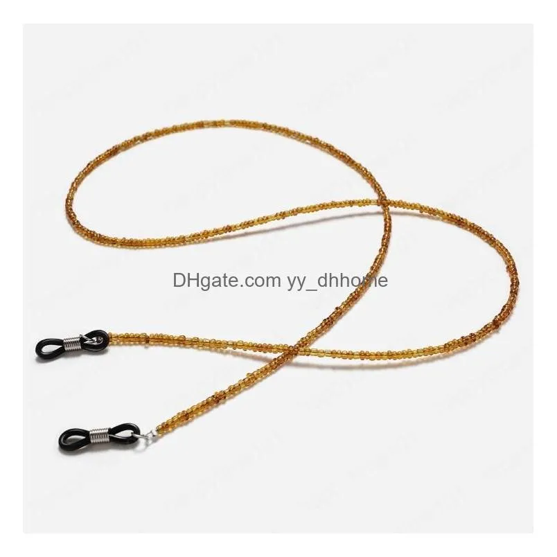 bohemia amber beads cords glasses chain fashion women sunglasses accessories ethnic style lanyard hold straps