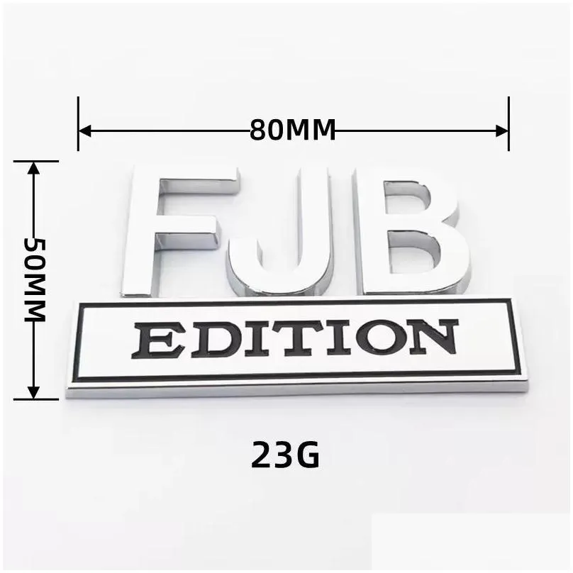 8x5 cm fjb zinc alloy car sticker decoration us presidential election trump supporter cars leaf board banner 2861 t2