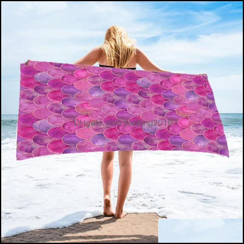 mermaid beach towel wearable changeable bath towels seaside take a holiday kerchief superfine fiber sandbeach skirt 803 b3