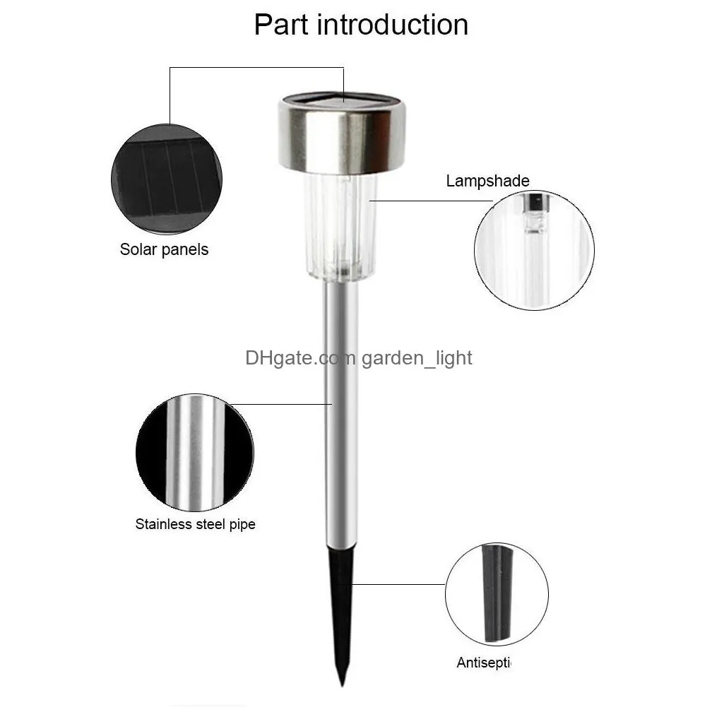 brelong led solar waterproof lawn light into the ground control outdoor garden placement lights rgb / white size optional