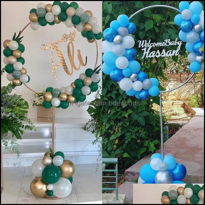163x73 cm circle balloon arch frame balloons stand holder kit wedding decorations ba loon birthday party baby shower ballon decor 490