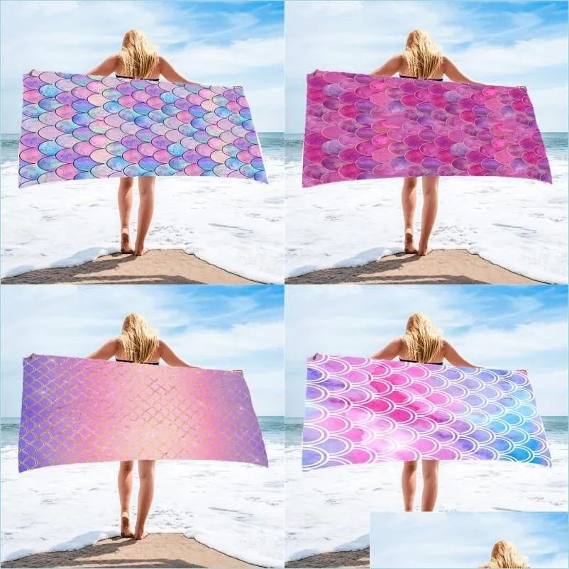 mermaid beach towel wearable changeable bath towels seaside take a holiday kerchief superfine fiber sandbeach skirt 803 b3