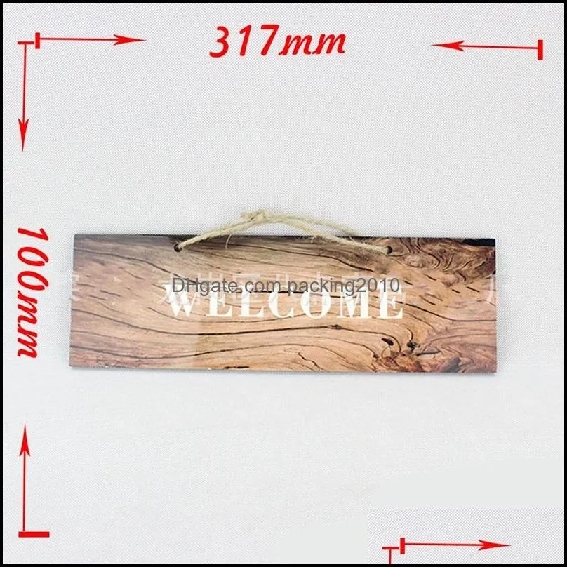 modern wood painting density fibreboard diy house figurines sign plate sublimation blank door home address numbers fashion 7 95bd g2