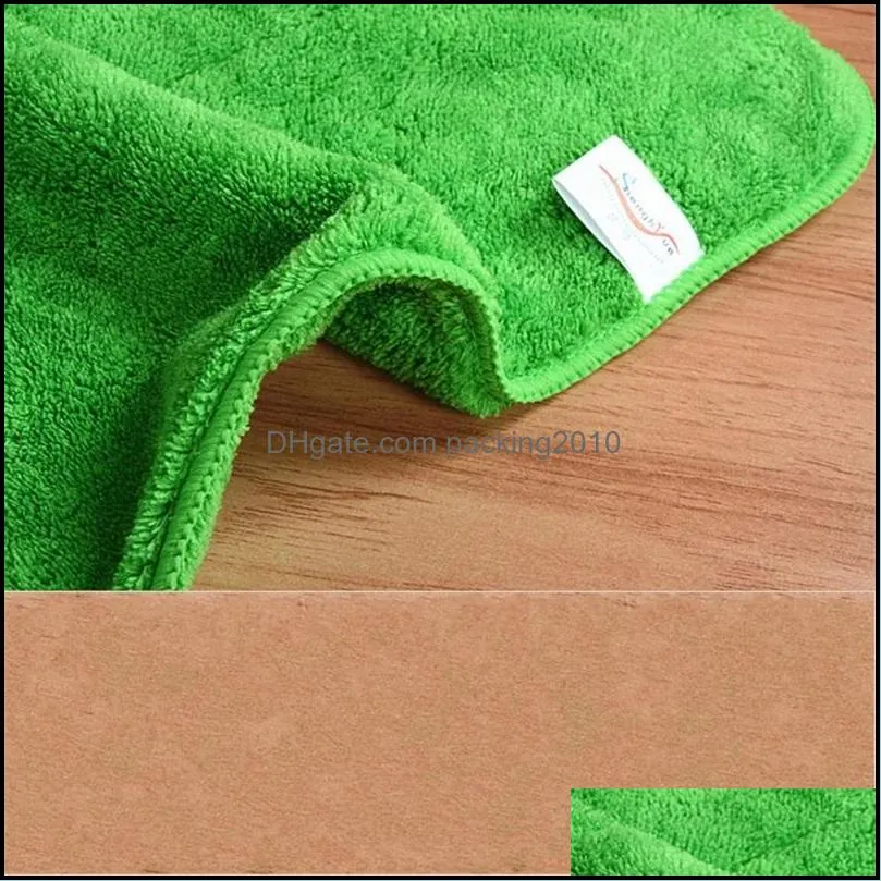 coral velvet dishcloth double deck thickening absorbent rag kitchen cleaning clean desk floor towel no hair arrival 2 1rs k2