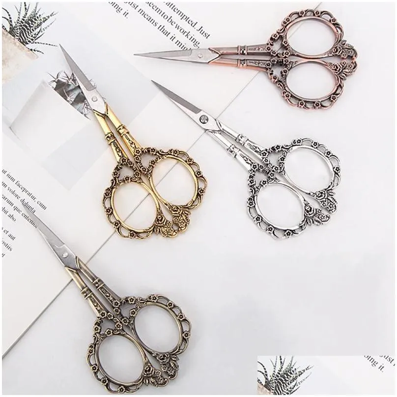 retro scissors antique vintage thread embroidery scissor sewing supplies stainless steel scissors tailor tool 5756 q2